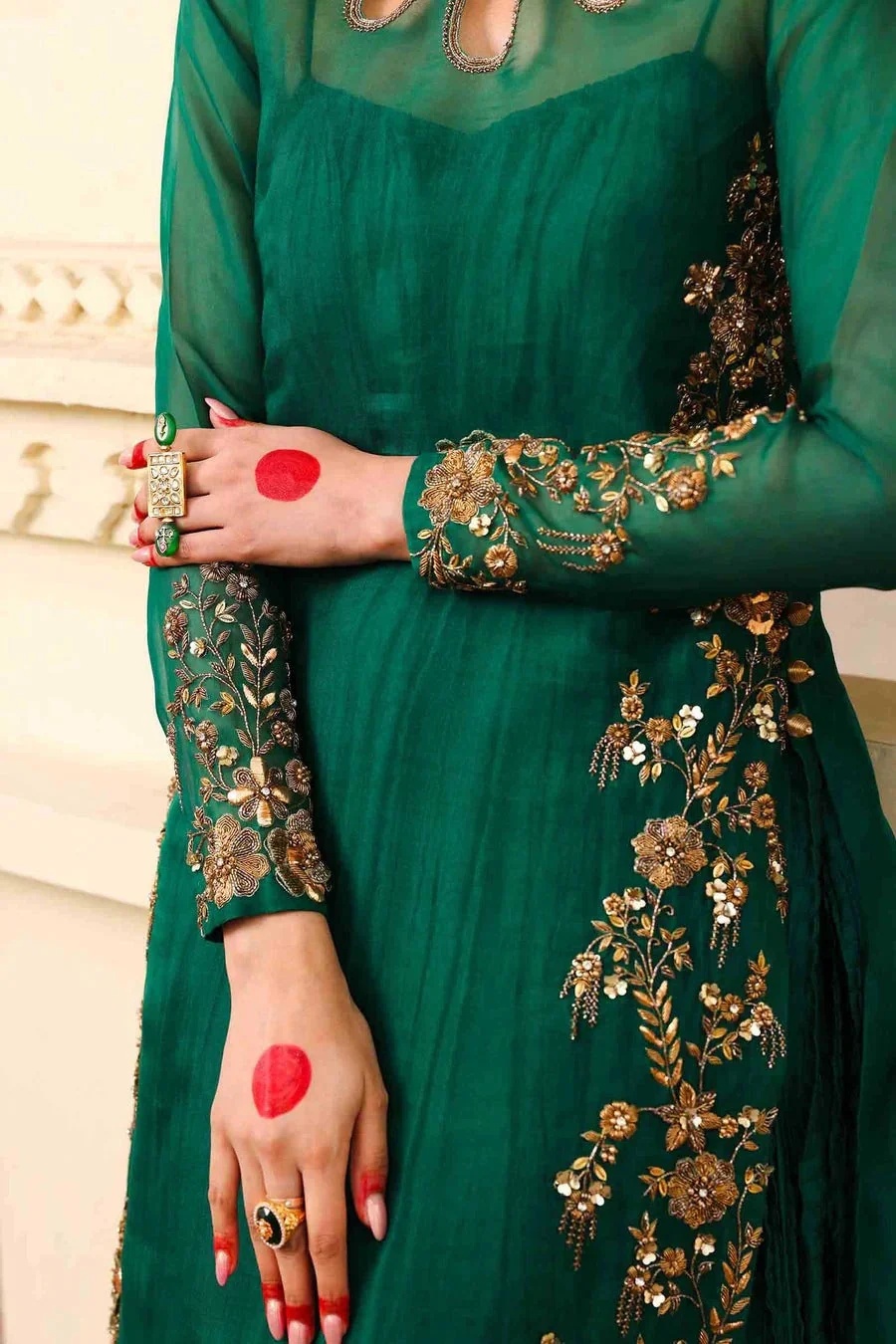 Noor- e- Sabz pakistani fashion outfit with coordinated formal…